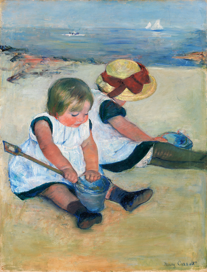  玛丽·卡萨特 Mary Cassatt —— children on the shore